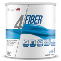4 Fiber Solúvel Neutro 200g ClinicMais 4 Fiber Solúvel Neutro 200g ClinicMais
