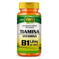 Tiamina Vitamina B1 60 Cápsulas Unilife