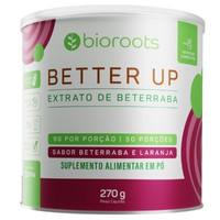 Extrato de Beterraba Better Up Beterraba e Laranja 270g Bioroots Extrato de Beterraba Better Up Beterraba e Laranja 270g Bioroots
