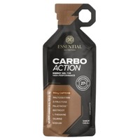 Energy Gel Carbo Action com Cafeína Cacau Sachê de 50g Essential Nutrition