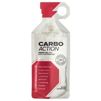 Energy Gel Carbo Action sem Cafeína Framboesa Sachê 50g Essential Nutrition