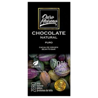 Barra de Chocolate Natural 70% Cacau 80g Ouro Moreno