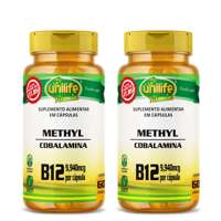 Vitamina B12 Metilcobalamina Kit com 2Un de 60 Cápsulas Unilife