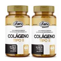 Colágeno Tipo II Kit com 2Un de 60 Cápsulas Unilife Colágeno Tipo II Kit com 2Un de 60 Cápsulas Unilife