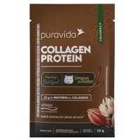 Collagen Protein Chocolate Língua de Gato 32g Puravida Collagen Protein Chocolate Língua de Gato 32g Puravida