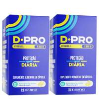 Vitamina D D-Pro 2000UI Kit com 2Un de 60 Cápsulas Divina Pharma