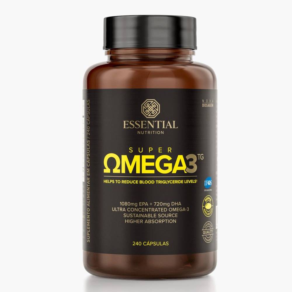 Super Omega 3 TG 500mg 240 cápsulas Essential Nutrition UniNatural