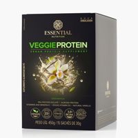 Veggie Protein Baunilha Box com 15 Sachês de 30g Essential Nutrition