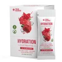 Hydration Electrolytes Melancia Berry Caixa com 20 Sachês de 5g True Source Hydration Electrolytes Melancia Berry Caixa com 20 Sachês de 5g True Source