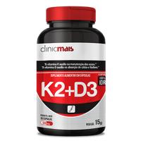 Vitamina K2 + D3 500mg 30 Cápsulas ClinicMais