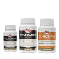 Kit Premium Plus Colosfort Lactoferrin Plus 30C + Curcuma Plus 60C + Resveratrol Plus 60C Vitafor Kit Premium Plus Colosfort Lactoferrin Plus 30C + Curcuma Plus 60C + Resveratrol Plus 60C Vitafor