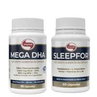 Kit Bem Estar Mega DHA 60 Cápsulas + Sleepfor 60 Cápsulas Vitafor Kit Bem Estar Mega DHA 60 Cápsulas + Sleepfor 60 Cápsulas Vitafor