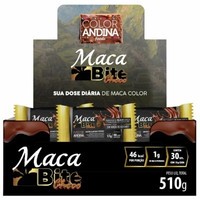 Maca Bite Black Choco Caixa com 30un de 17g Color Andina Foods Maca Bite Black Choco Caixa com 30un de 17g Color Andina Foods