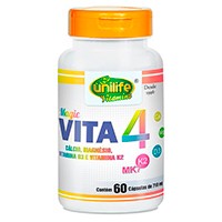 Magic Vita 4 com Cálcio, Magnésio, Vitamina D3 e Vitamina K2 60 Cápsulas Unilife