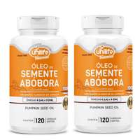 Óleo de Semente de Abóbora Kit com 2UN de 120 Cápsulas Unilife