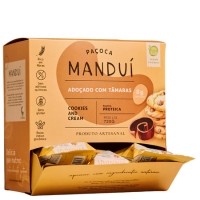 Paçoca Proteica Cookies e Cream Caixa com 24Un de 30g Manduí