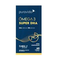 Ômega 3 Super DHA 60 Cápsulas Puravida