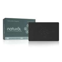 Sabonete Natural Vegetal com partículas de Carvão Ativado 80g Orgânico Natural