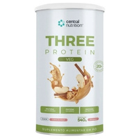 Proteína Vegetal Three Protein Veg Torta de Maça 540g Central Nutrition
