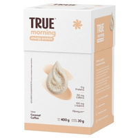 True Morning Energy Protein Coconut Coffee Caixa com 20Un de 20g True