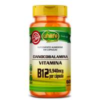 Vitamina B12 Cianocobalamina 60 Cápsulas Unilife