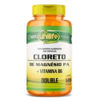 Cloreto de Magnésio P.A. + Vitamina B6 120 Cápsulas Unilife