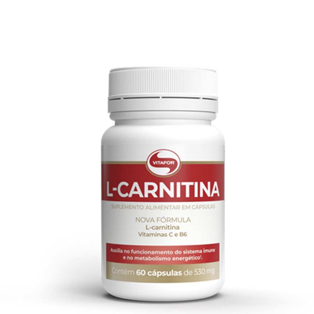 l carnitina ce este L-Carnitina 60 Cápsulas Vitafor average b12 injection dose Per Item::L-Carnitine Shot Bottle (50mL) ichigo drink