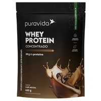 Whey Protein Concentrado Café Mocha 450g Puravida