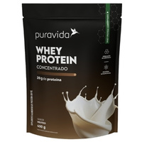 Whey Protein Concentrado Neutro 450g Puravida Whey Protein Concentrado Neutro 450g Puravida