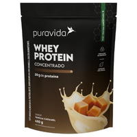 Whey Protein Concentrado Vanilla Caramel 450g Puravida Whey Protein Concentrado Vanilla Caramel 450g Puravida