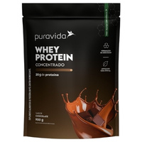 Whey Protein Concentrado Chocolate 900g Puravida Whey Protein Concentrado Chocolate 900g Puravida