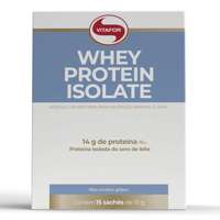 Whey Protein Isolate Caixa com 15 Sachês de 15g Vitafor