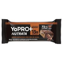 Barra de Proteína YoPro+ Cappuccino com Nibs de Cacau 55g Nutrata Barra de Proteína YoPro+ Cappuccino com Nibs de Cacau 55g Nutrata