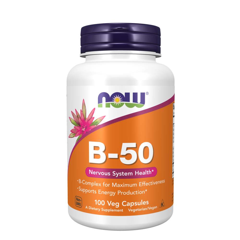 Vitamina B-50 100 Cápsulas Now Foods :: UniNatural