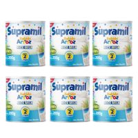 Bebida de Arroz Rice Milk Kids Supramil Baunilha Kit com 6UN de 200g Unilife