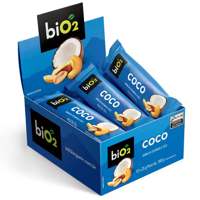 Barra de Castanhas e Frutas Nuts Coco Caixa com 12 Barras de 25g biO2
