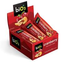 Barra de Castanhas e Frutas Nuts Cranberry Caixa com 12 Barras de 25g biO2