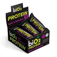 Protein Bar Açaí e Banana Caixa com 12 Barras 45g biO2