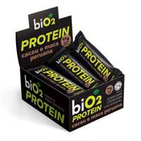 Protein Bar Cacau e Maca Peruana Caixa com 12 Barras 45g biO2