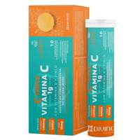 C-Triple Vitamina C 1g com Vitamina D + Zinco Laranja 10 Comprimidos Efervescentes Divina Pharma