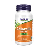 Chlorella 1000mg 60 Tabletes Now Foods
