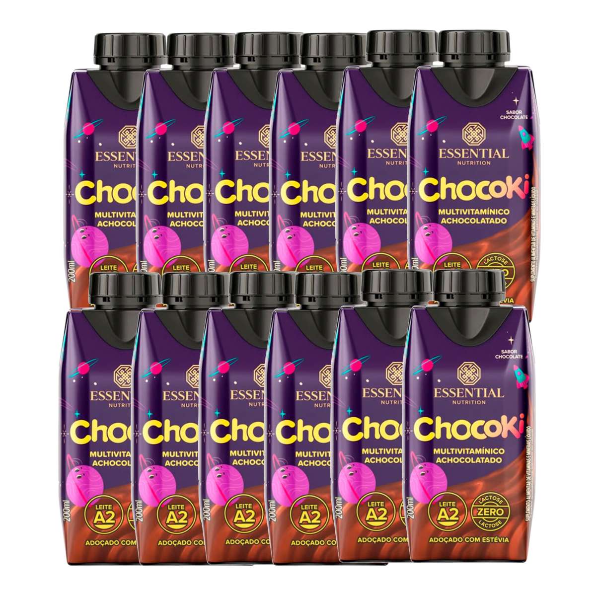 Chocoki Ready Caixa com 12UN 200ml Essential Nutrition :: UniNatural