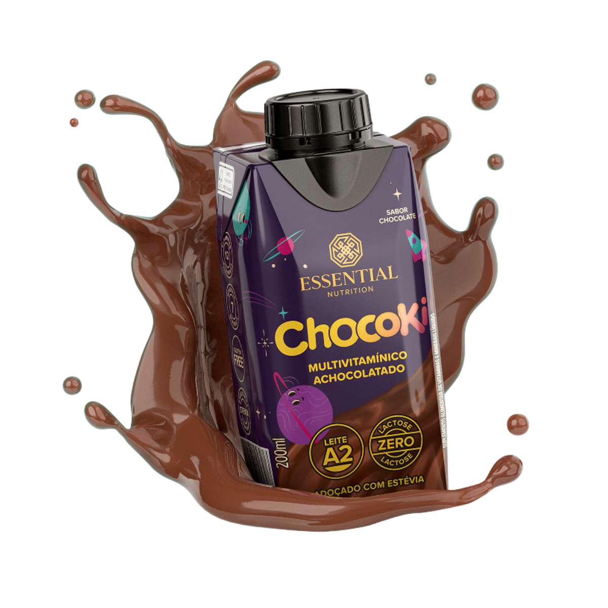 Chocoki Ready Caixa com 12UN 200ml Essential Nutrition :: UniNatural