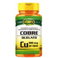 Cobre Quelato 60 Cápsulas Unilife