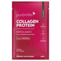 Collagen Protein Berries Silvestres Sachê 40g Puravida Collagen Protein Berries Silvestres Sachê 40g Puravida