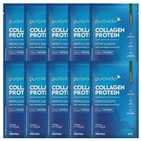 Collagen Protein Puro Box com 10 Sachês de 23g Puravida