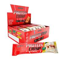 Barra de Proteína Protein Crisp Bar Leite Ninho Creme de Avelã Caixa com 12UN de 45g Integralmedica