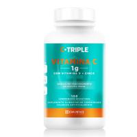 C-Triple Vitamina C 1g com Vitamina D + Zinco 100 Comprimidos Divina Pharma