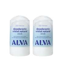 Desodorante Cristal Stick Vegano Kit com 2UN 60g Alva