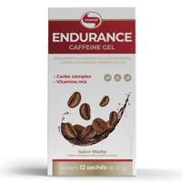 Endurance Caffeine Gel Mocha Caixa com 12 Sachês de 30g Vitafor
